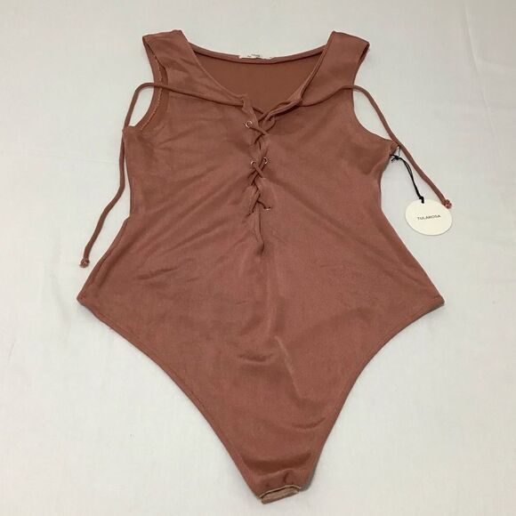 Tularosa Nile Front Lace Up Bodysuit Size XL - Picture 3 of 7